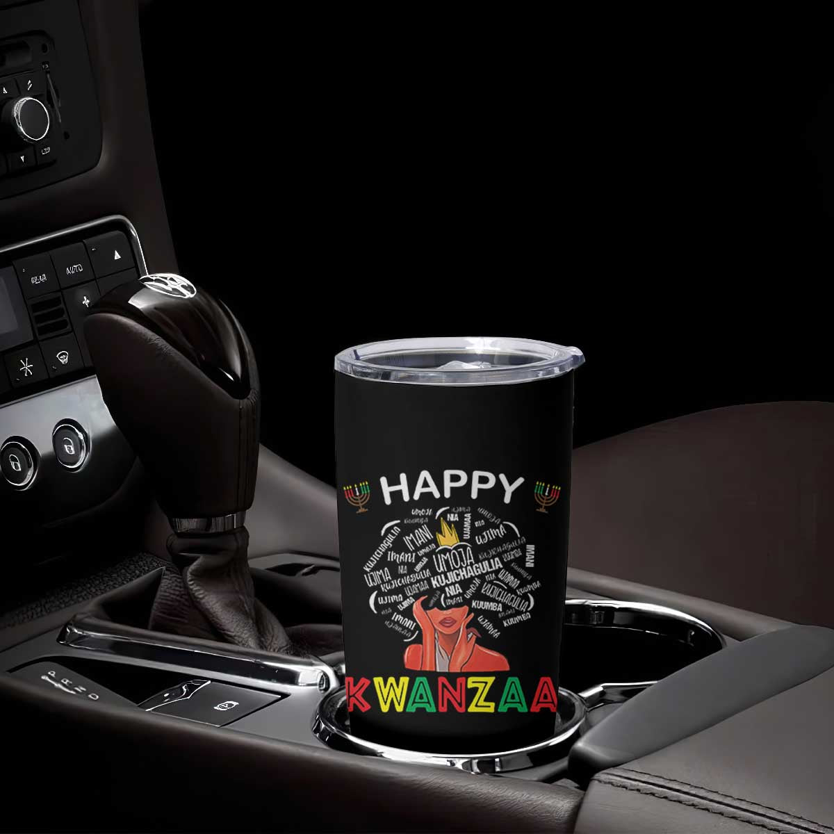 Happy Kwanzaa Tumbler Cup African American Afro Queen Nguzo Saba TS10 Print Your Wear