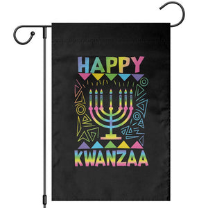 Happy Kwanzaa Garden Flag Christmas African American Heritage Holiday Kinara Mazao TS10 Black Print Your Wear