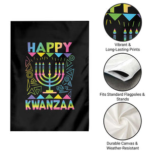 Happy Kwanzaa Garden Flag Christmas African American Heritage Holiday Kinara Mazao TS10 Print Your Wear