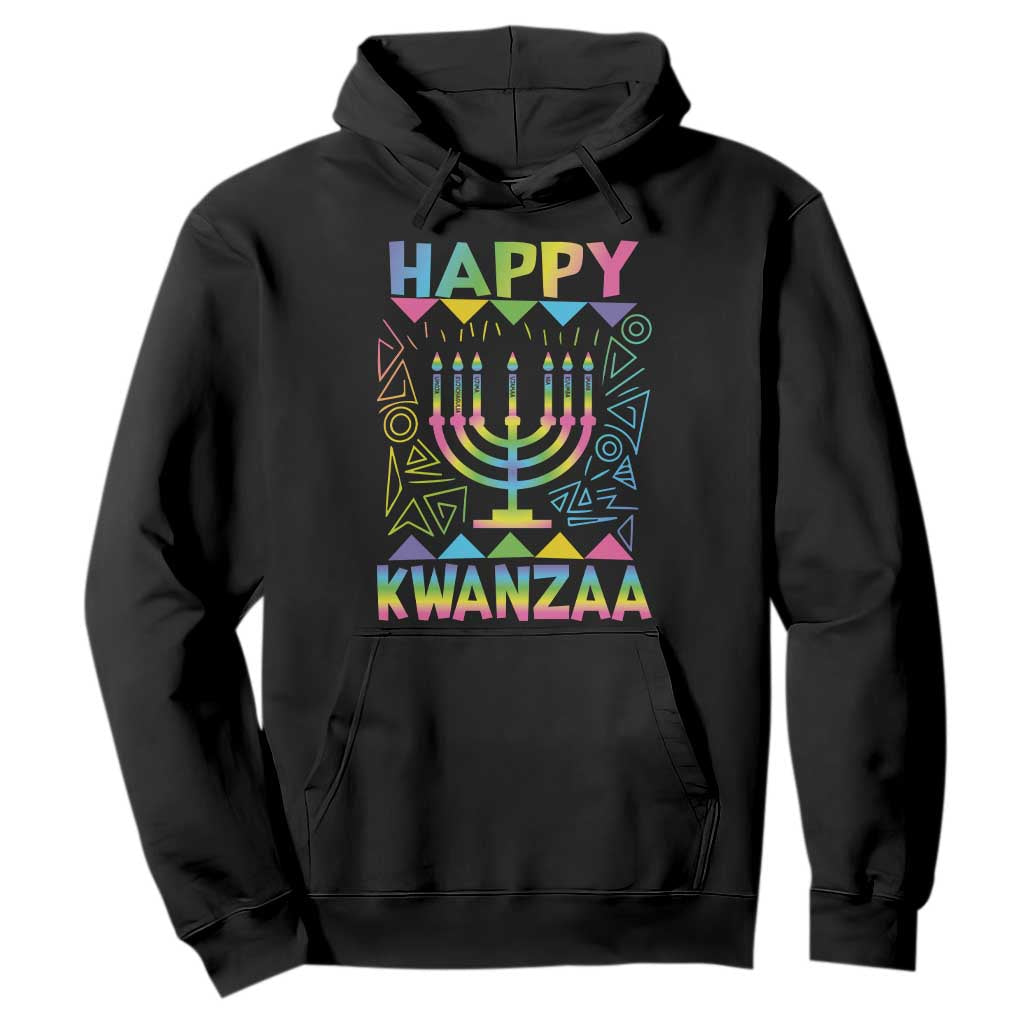 Happy Kwanzaa Hoodie Christmas African American Heritage Holiday Kinara Mazao TS10 Black Print Your Wear