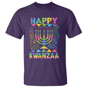 Happy Kwanzaa T Shirt Christmas African American Heritage Holiday Kinara Mazao TS10 Purple Print Your Wear
