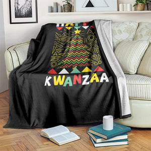 Happy Kwanzaa Christmas Throw Blanket African American Holiday Christmas Tree TS10 Print Your Wear