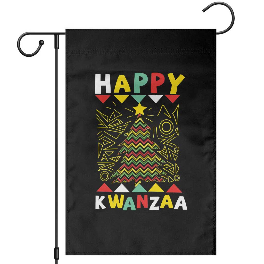 Happy Kwanzaa Christmas Garden Flag African American Holiday Christmas Tree TS10 Black Print Your Wear