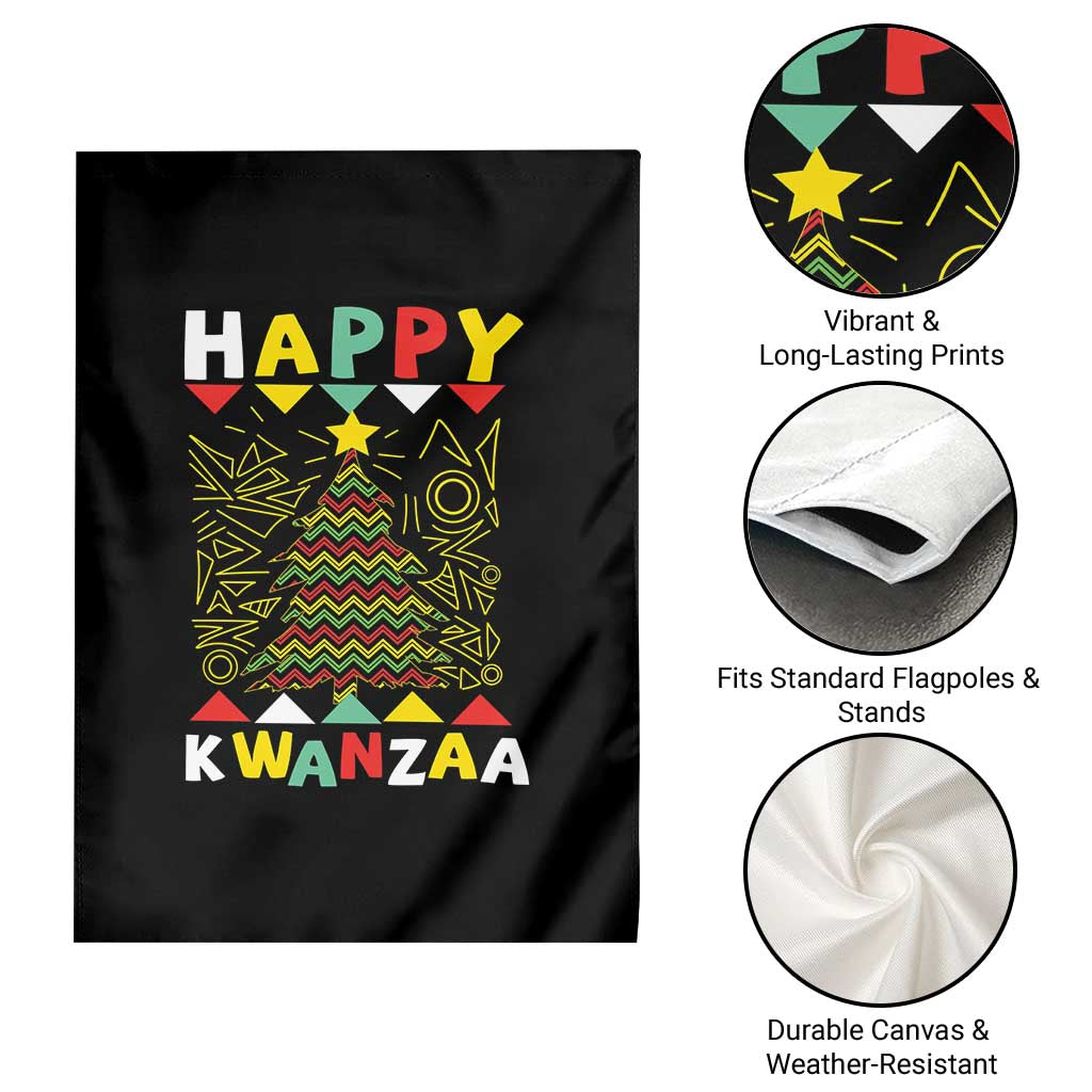 Happy Kwanzaa Christmas Garden Flag African American Holiday Christmas Tree TS10 Print Your Wear