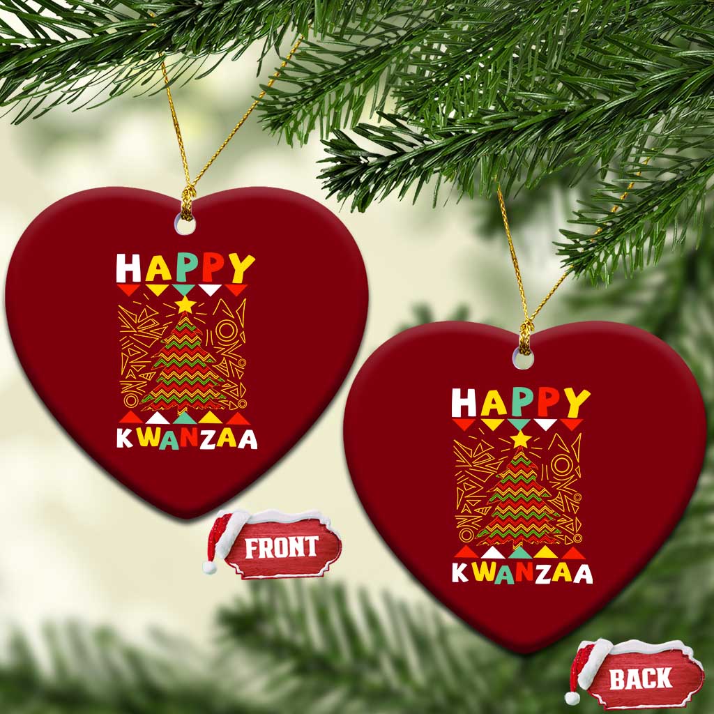 Happy Kwanzaa Christmas Ceramic Ornament African American Holiday Christmas Tree TS10 Print Your Wear