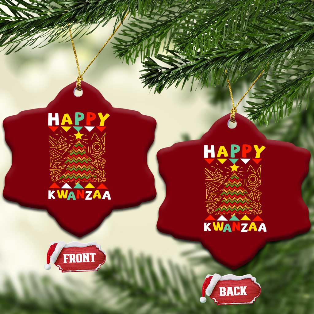 Happy Kwanzaa Christmas Ceramic Ornament African American Holiday Christmas Tree TS10 Print Your Wear
