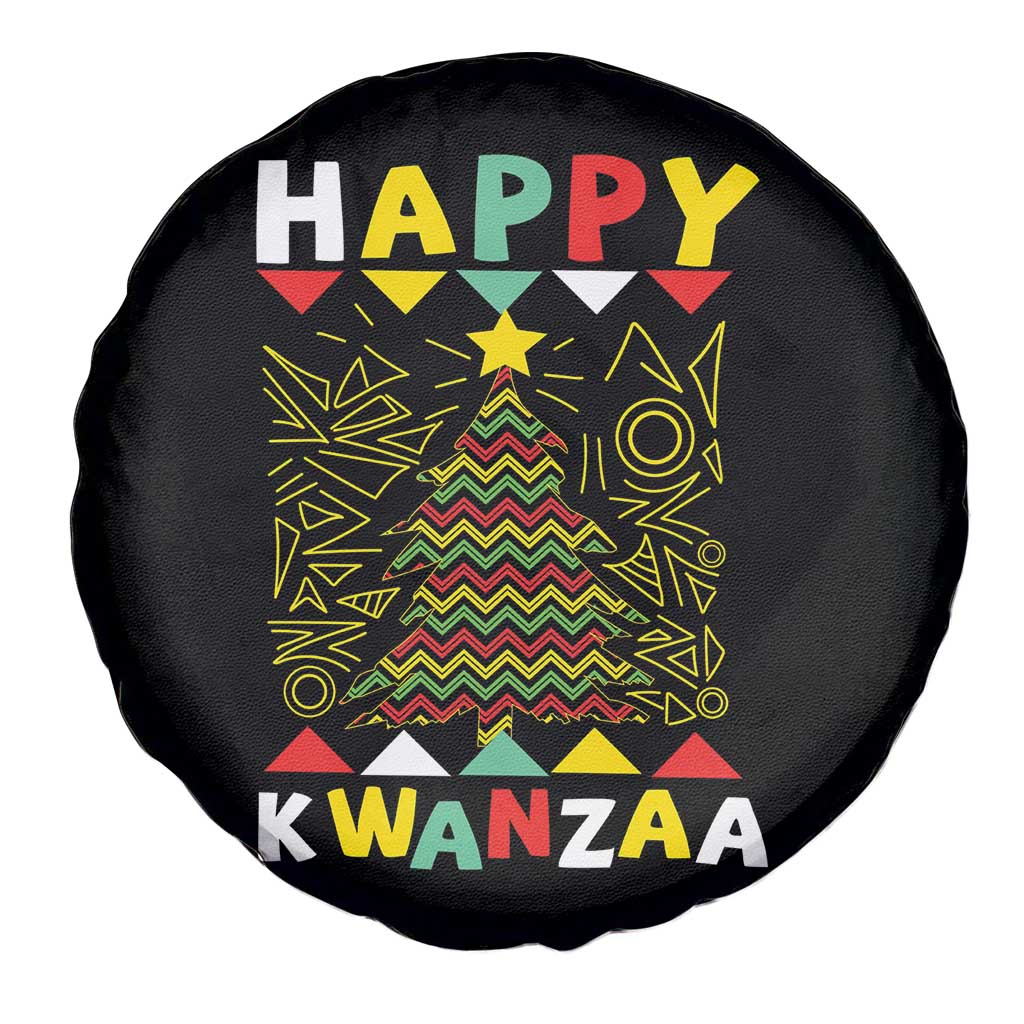 Happy Kwanzaa Christmas Spare Tire Cover African American Holiday Christmas Tree TS10 Print Your Wear
