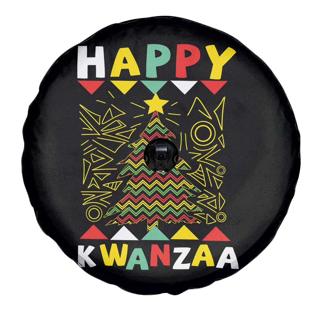 Happy Kwanzaa Christmas Spare Tire Cover African American Holiday Christmas Tree TS10 Print Your Wear