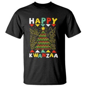 Happy Kwanzaa Christmas T Shirt African American Holiday Christmas Tree TS10 Black Print Your Wear