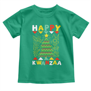 Happy Kwanzaa Christmas Toddler T Shirt African American Holiday Christmas Tree TS10 Irish Green Print Your Wear
