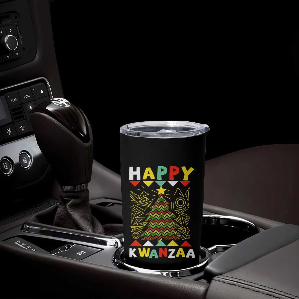 Happy Kwanzaa Christmas Tumbler Cup African American Holiday Christmas Tree TS10 Print Your Wear