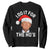 Funny Christmas Trump Sweatshirt Vintage Santa I Do It For The Ho's TS10 Black Print Your Wear