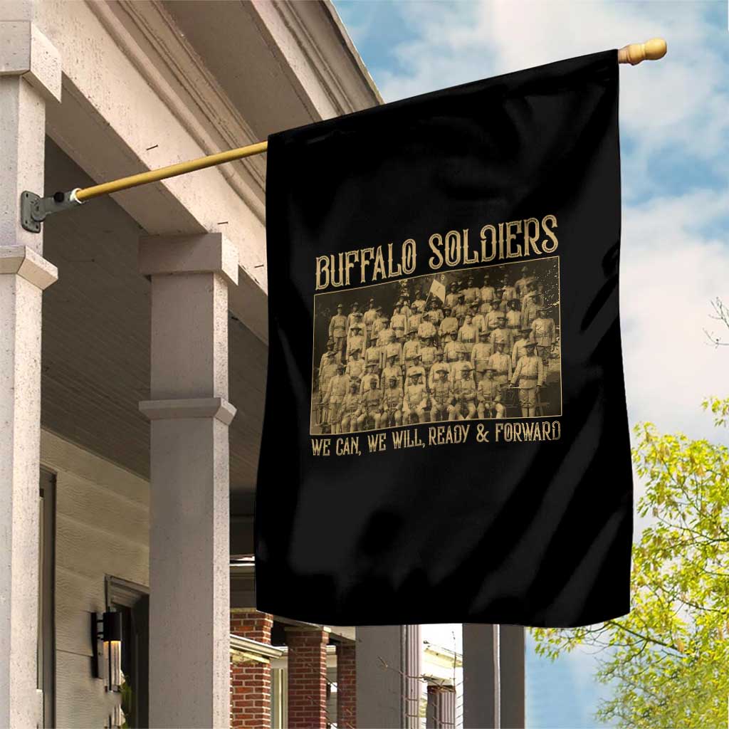 Buffalo Soldiers Garden Flag 9th and 10th Cavalry African American Heros Black Soldiers TS10 Print Your Wear