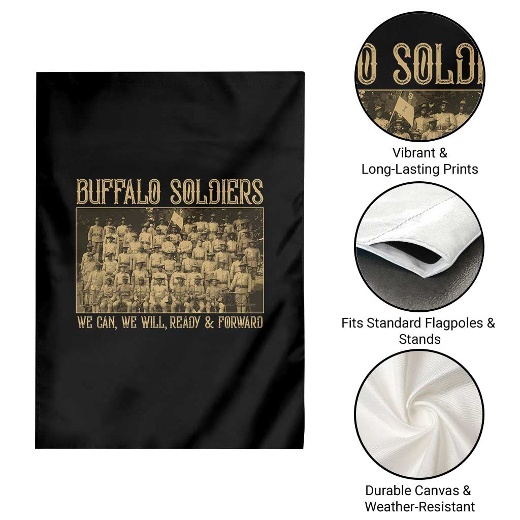Buffalo Soldiers Garden Flag 9th and 10th Cavalry African American Heros Black Soldiers TS10 Print Your Wear