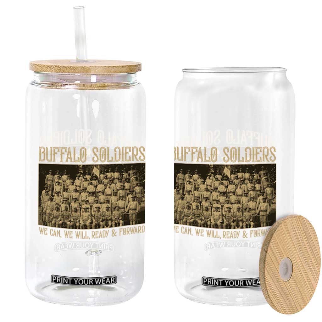 Buffalo Soldiers Glass Can 9th and 10th Cavalry African American Heros Black Soldiers TS10 Print Your Wear