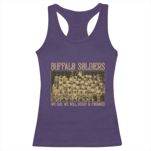 Buffalo Soldiers Racerback Tank Top 9th and 10th Cavalry African American Heros Black Soldiers TS10 Purple Print Your Wear