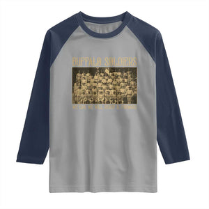 Buffalo Soldiers Raglan Shirt 9th and 10th Cavalry African American Heros Black Soldiers TS10 Sport Gray Navy Print Your Wear