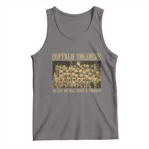 Buffalo Soldiers Tank Top 9th and 10th Cavalry African American Heros Black Soldiers TS10 Deep Heather Print Your Wear