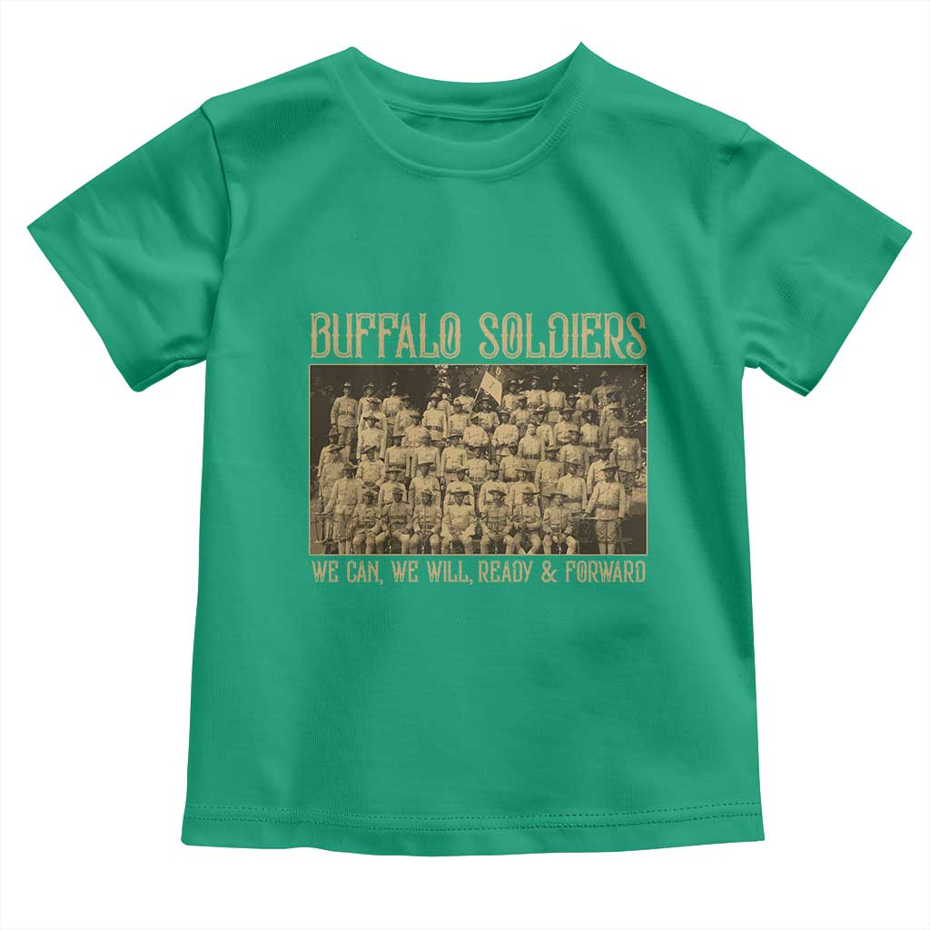 Buffalo Soldiers Toddler T Shirt 9th and 10th Cavalry African American Heros Black Soldiers TS10 Irish Green Print Your Wear