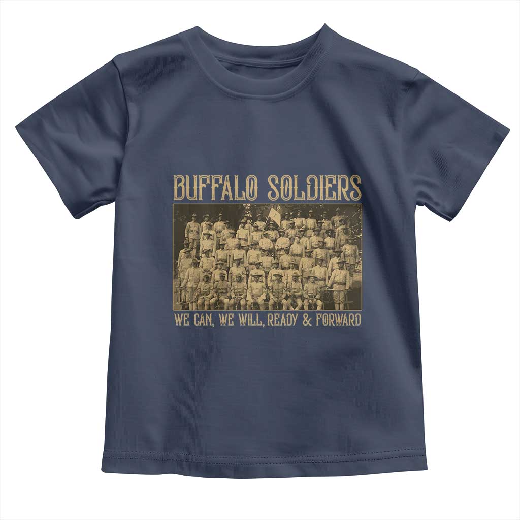 Buffalo Soldiers Toddler T Shirt 9th and 10th Cavalry African American Heros Black Soldiers TS10 Navy Print Your Wear