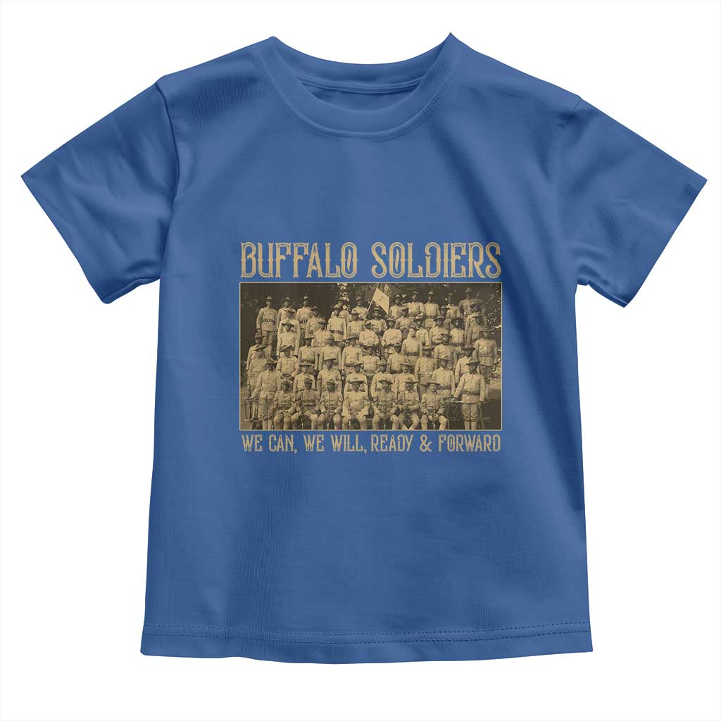 Buffalo Soldiers Toddler T Shirt 9th and 10th Cavalry African American Heros Black Soldiers TS10 Royal Blue Print Your Wear