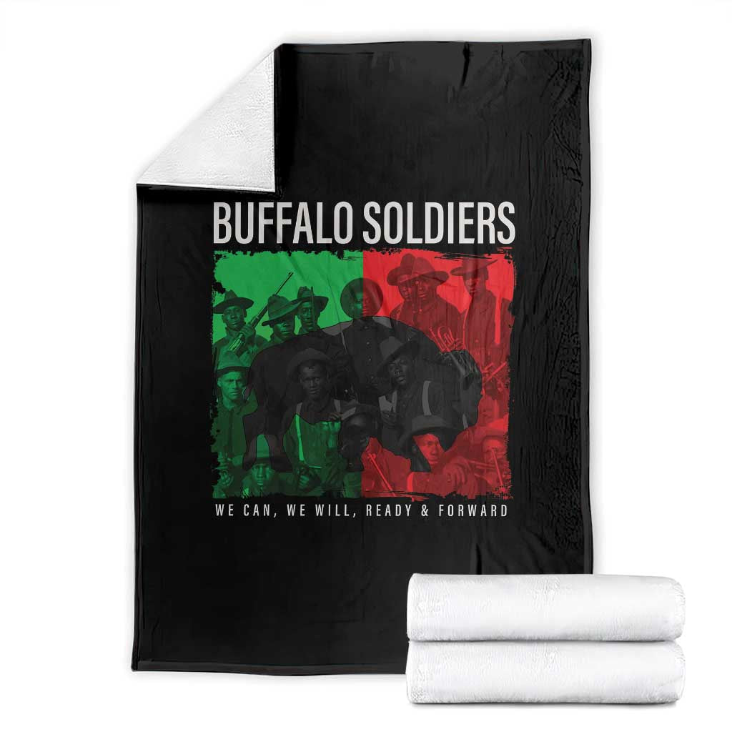 Buffalo Soldiers Throw Blanket 9th and 10th Cavalry Afro African American Heros TS10 Black Print Your Wear