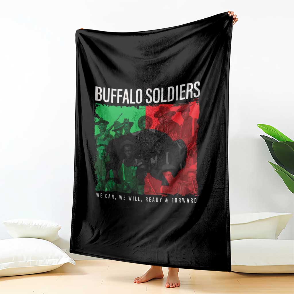 Buffalo Soldiers Throw Blanket 9th and 10th Cavalry Afro African American Heros TS10 Print Your Wear