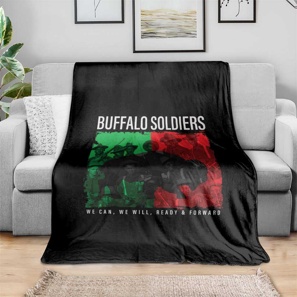 Buffalo Soldiers Throw Blanket 9th and 10th Cavalry Afro African American Heros TS10 Print Your Wear