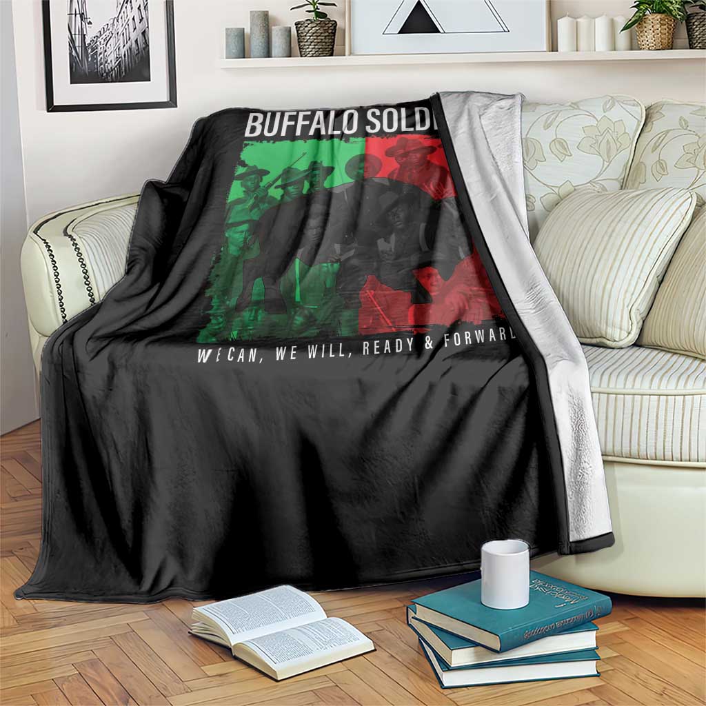 Buffalo Soldiers Throw Blanket 9th and 10th Cavalry Afro African American Heros TS10 Print Your Wear
