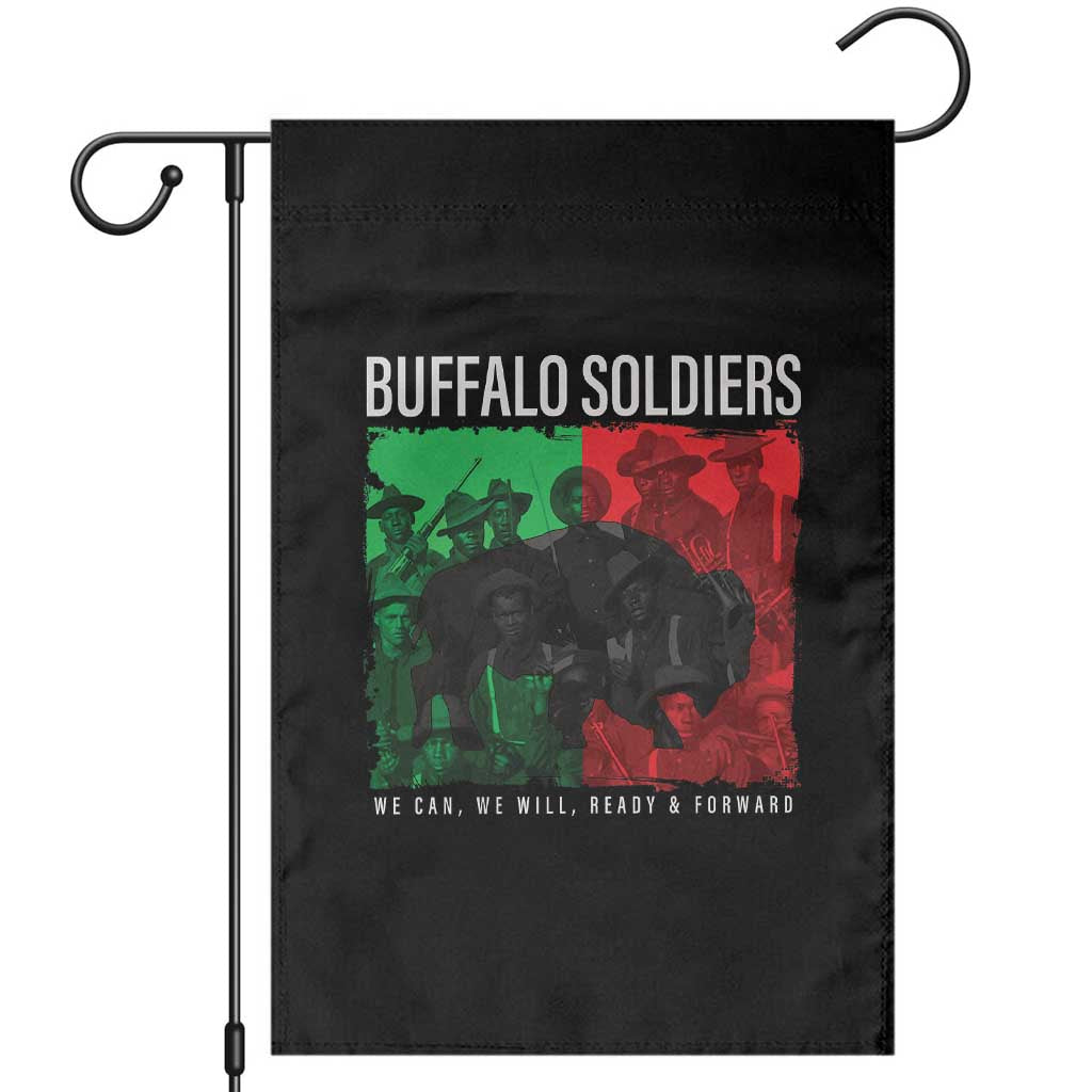 Buffalo Soldiers Garden Flag 9th and 10th Cavalry Afro African American Heros TS10 Black Print Your Wear