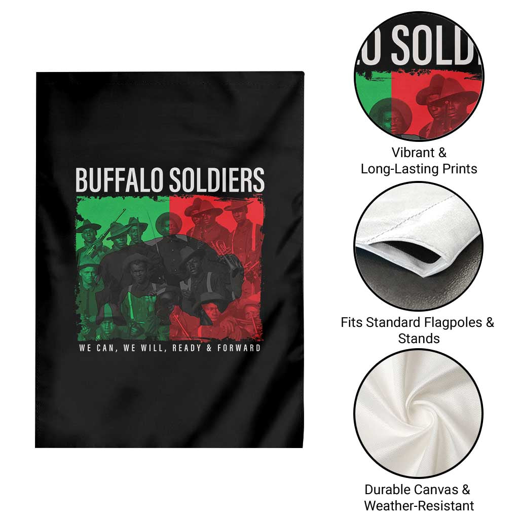 Buffalo Soldiers Garden Flag 9th and 10th Cavalry Afro African American Heros TS10 Print Your Wear