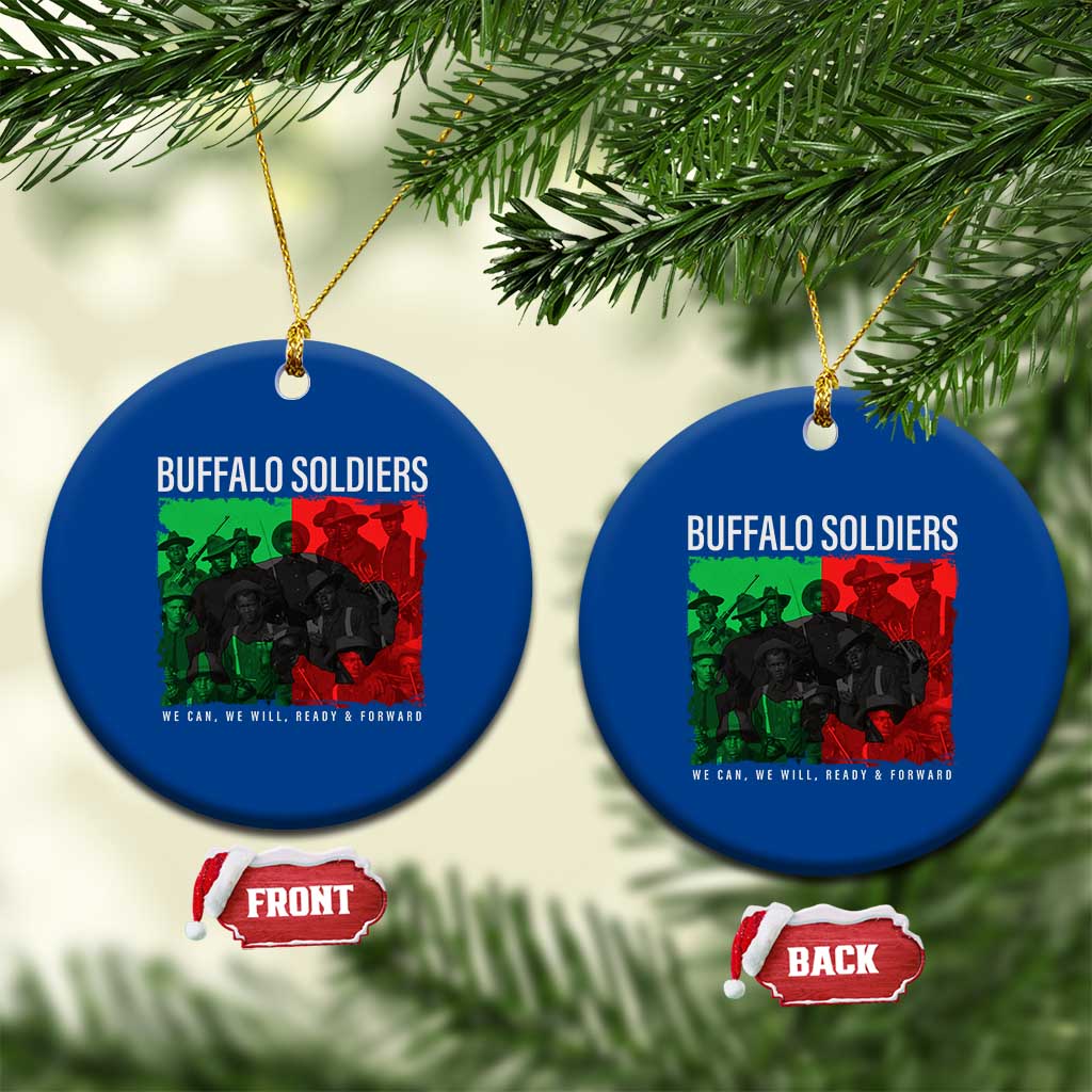 Buffalo Soldiers Ceramic Ornament 9th and 10th Cavalry Afro African American Heros TS10 1pc Blue Print Your Wear