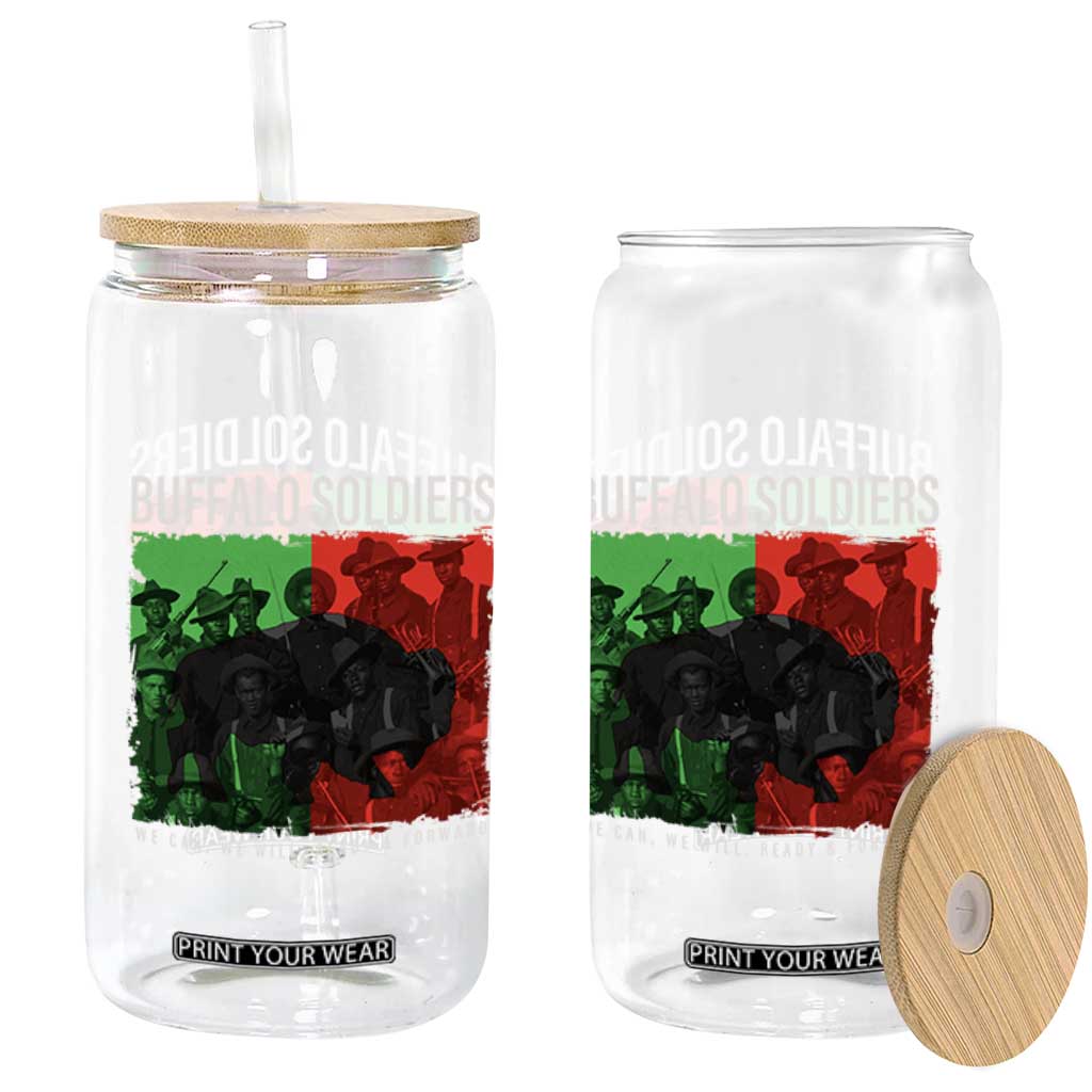 Buffalo Soldiers Glass Can 9th and 10th Cavalry Afro African American Heros TS10 Print Your Wear