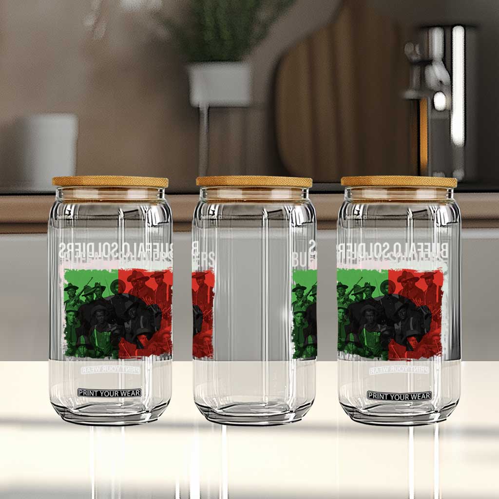 Buffalo Soldiers Glass Can 9th and 10th Cavalry Afro African American Heros TS10 Print Your Wear