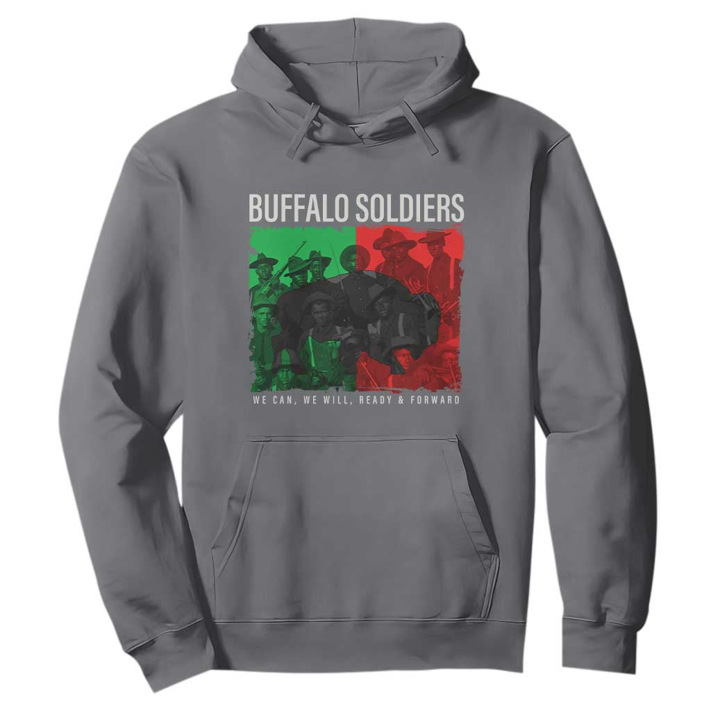 Buffalo Soldiers Hoodie 9th and 10th Cavalry Afro African American Heros TS10 Charcoal Print Your Wear