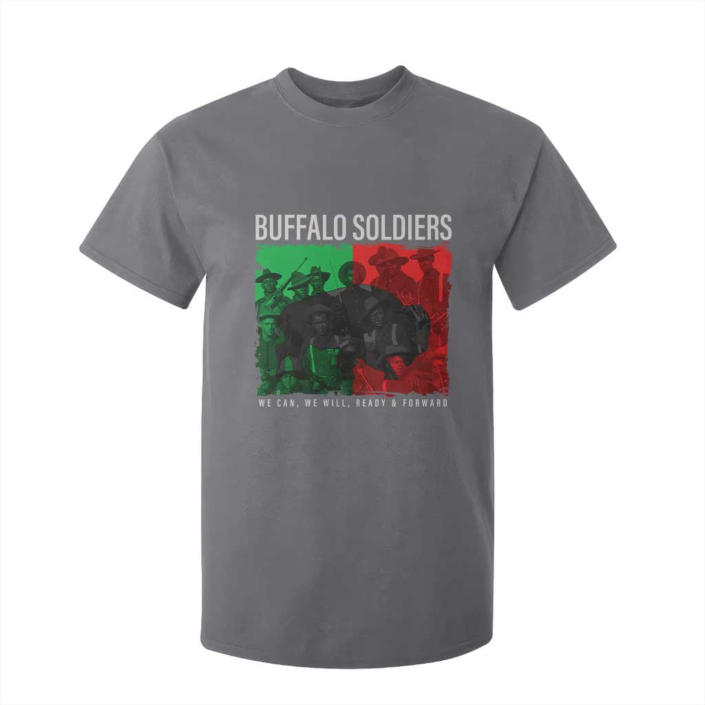 Buffalo Soldiers T Shirt For Kid 9th and 10th Cavalry Afro African American Heros TS10 Charcoal Print Your Wear