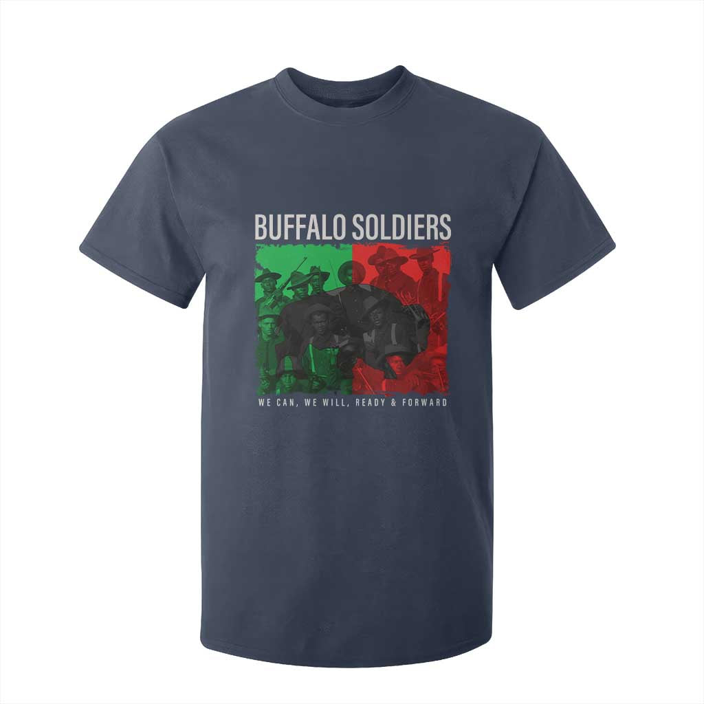 Buffalo Soldiers T Shirt For Kid 9th and 10th Cavalry Afro African American Heros TS10 Navy Print Your Wear
