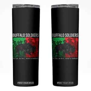 Buffalo Soldiers Skinny Tumbler 9th and 10th Cavalry Afro African American Heros TS10 Black Print Your Wear