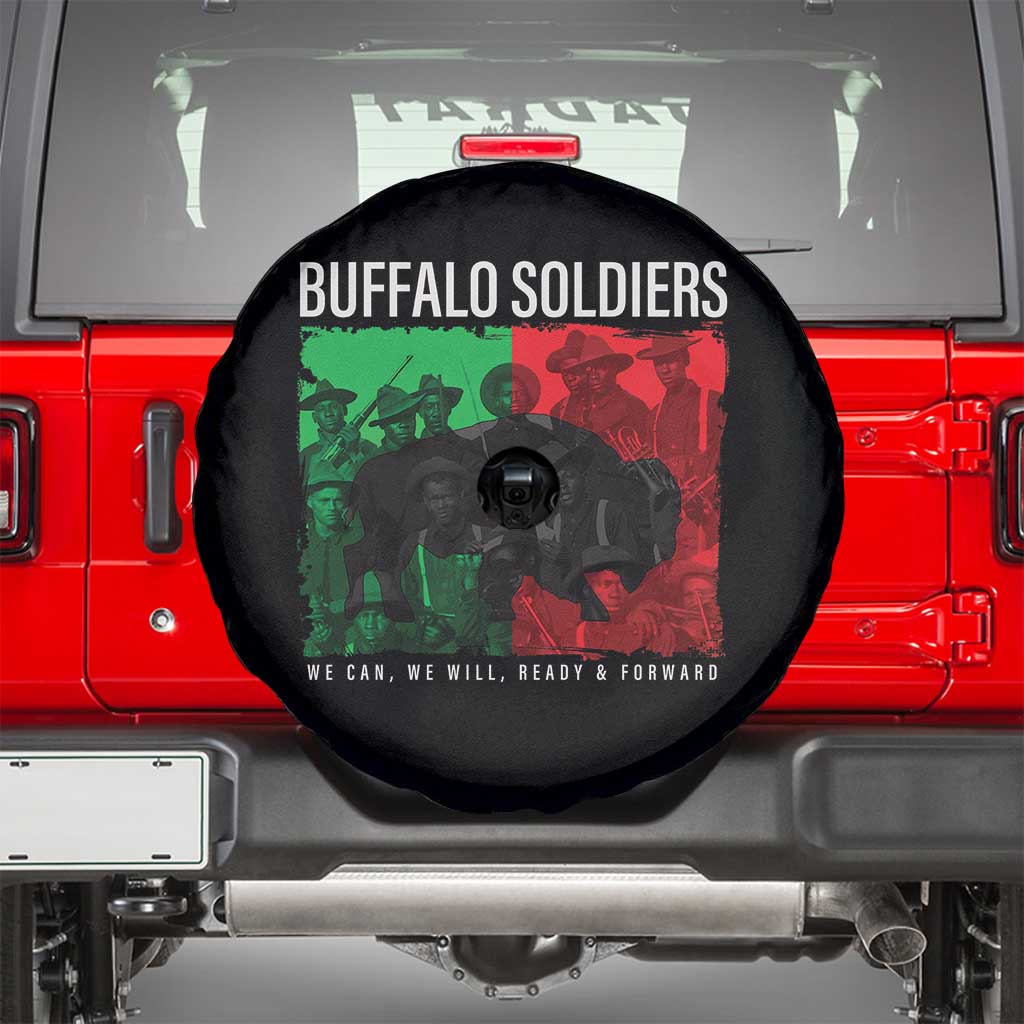 Buffalo Soldiers Spare Tire Cover 9th and 10th Cavalry Afro African American Heros TS10 Black Print Your Wear