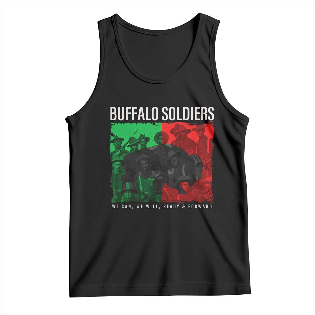Buffalo Soldiers Tank Top 9th and 10th Cavalry Afro African American Heros TS10 Black Print Your Wear