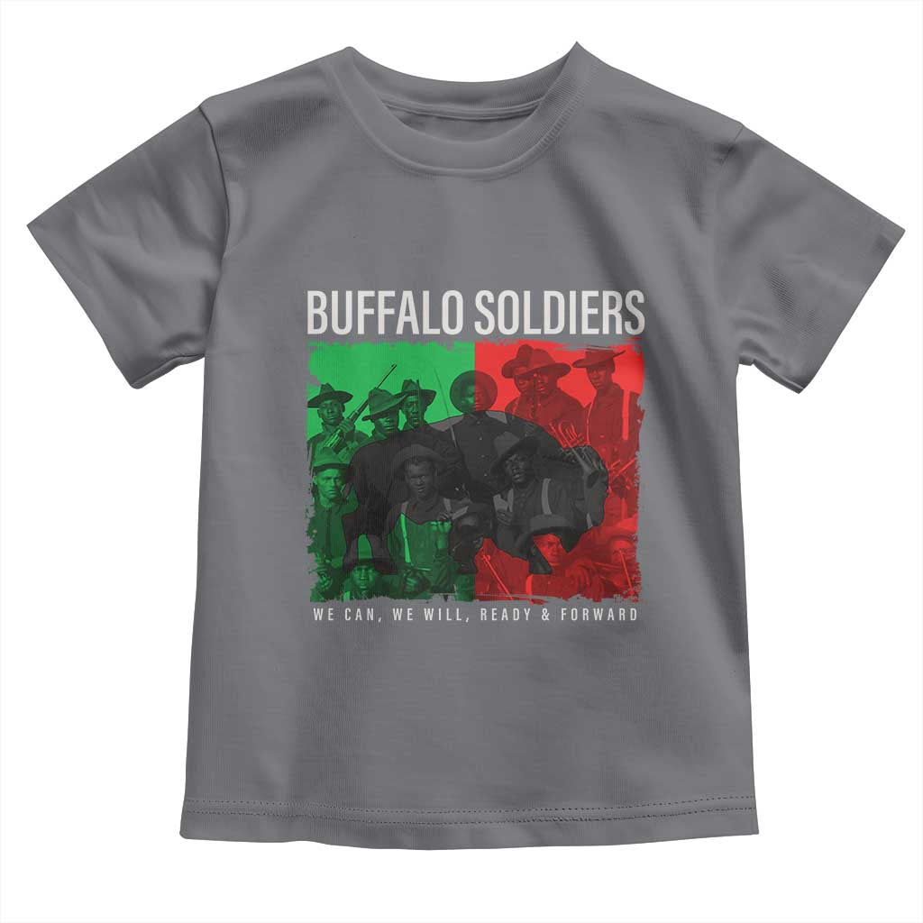 Buffalo Soldiers Toddler T Shirt 9th and 10th Cavalry Afro African American Heros TS10 Charcoal Print Your Wear