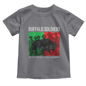 Buffalo Soldiers Toddler T Shirt 9th and 10th Cavalry Afro African American Heros TS10 Charcoal Print Your Wear