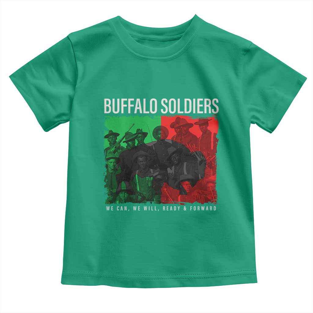 Buffalo Soldiers Toddler T Shirt 9th and 10th Cavalry Afro African American Heros TS10 Irish Green Print Your Wear