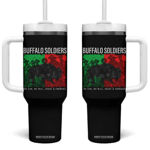 Buffalo Soldiers Tumbler With Handle 9th and 10th Cavalry Afro African American Heros TS10 One Size: 40 oz Black Print Your Wear