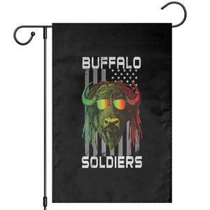Retro Buffalo Soldiers Garden Flag 9th and 10th Cavalry African American Heros USA Flag TS10 Black Print Your Wear