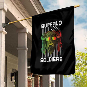 Retro Buffalo Soldiers Garden Flag 9th and 10th Cavalry African American Heros USA Flag TS10 Print Your Wear