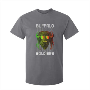 Retro Buffalo Soldiers T Shirt For Kid 9th and 10th Cavalry African American Heros USA Flag TS10 Charcoal Print Your Wear