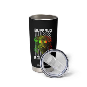 Retro Buffalo Soldiers Tumbler Cup 9th and 10th Cavalry African American Heros USA Flag TS10 Print Your Wear