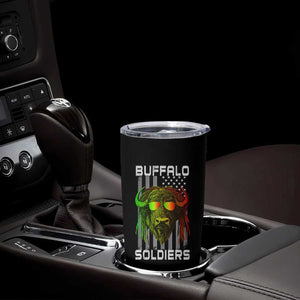 Retro Buffalo Soldiers Tumbler Cup 9th and 10th Cavalry African American Heros USA Flag TS10 Print Your Wear