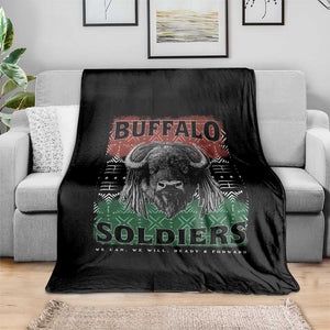 Buffalo Soldiers Throw Blanket Retro African American Black History TS10 Print Your Wear